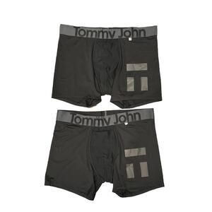 New 2 Pack Tommy John 360 Sport 6" Boxer Trunk Size XXL 2XL Black  Hammock Pouch